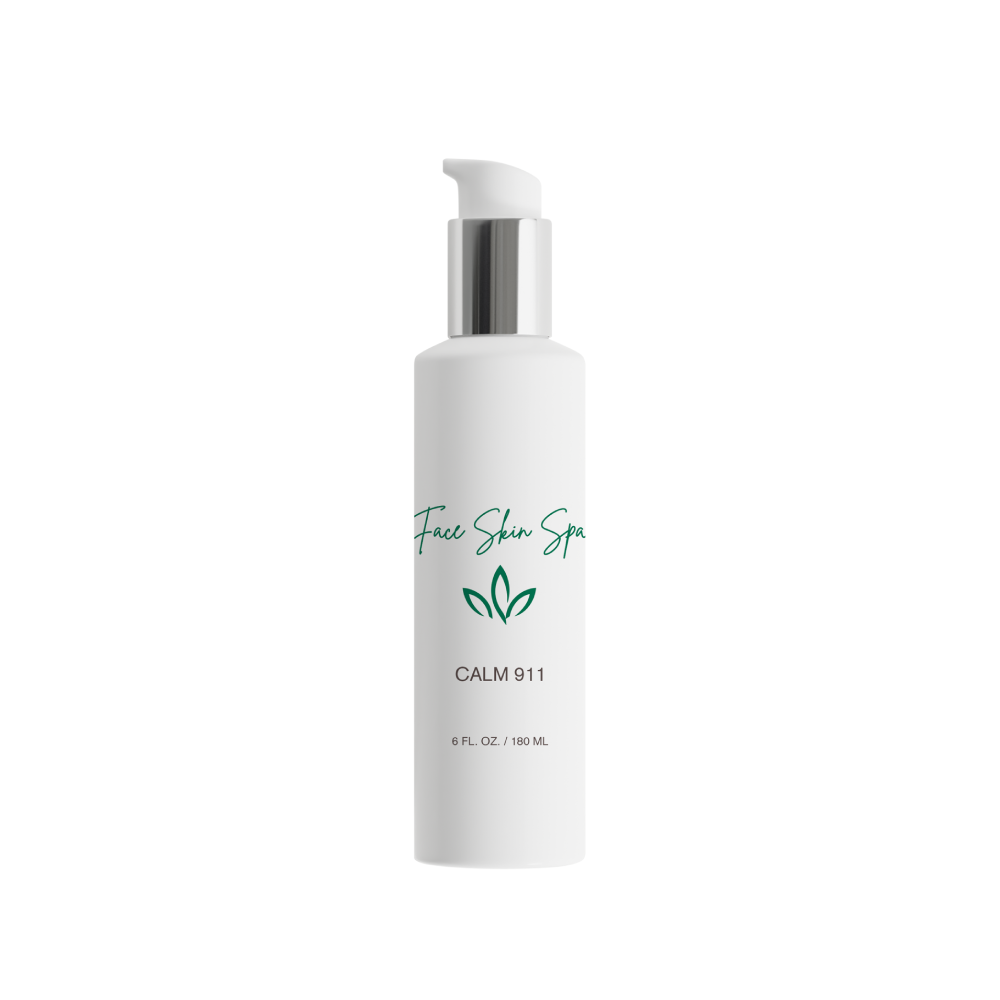 White bottle of glow finish face skin spa on a white background