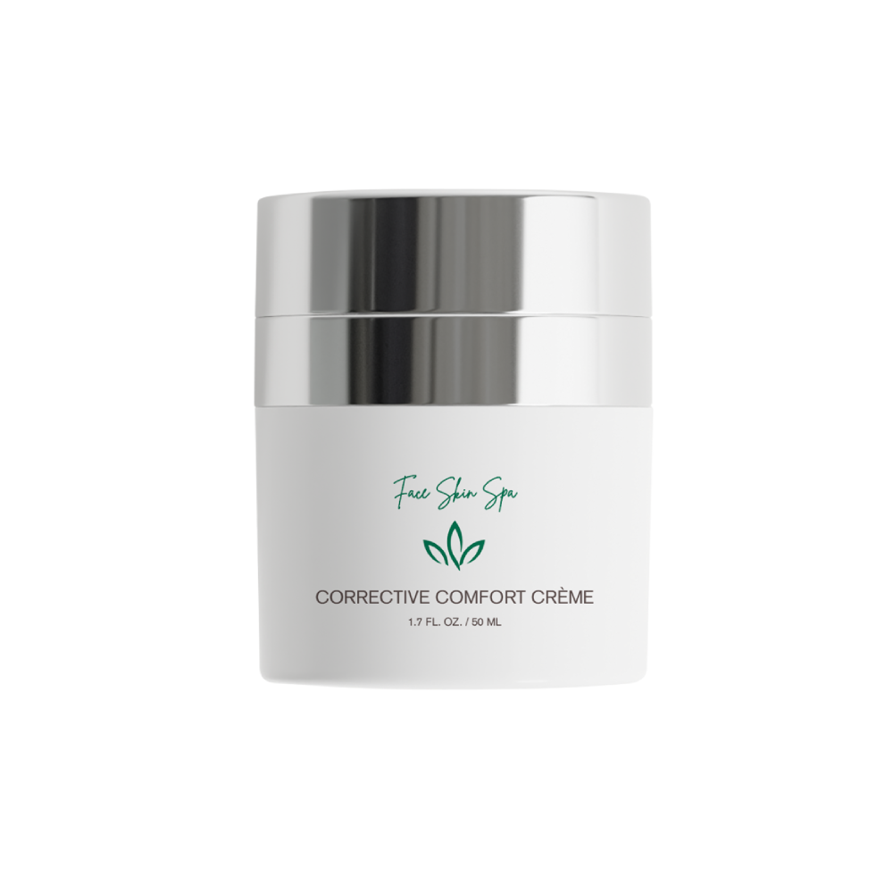 Skincare jar with silver lid