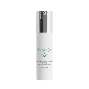 White pump bottle cosmetic product