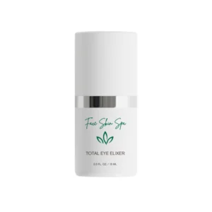 Skincare product with green logo